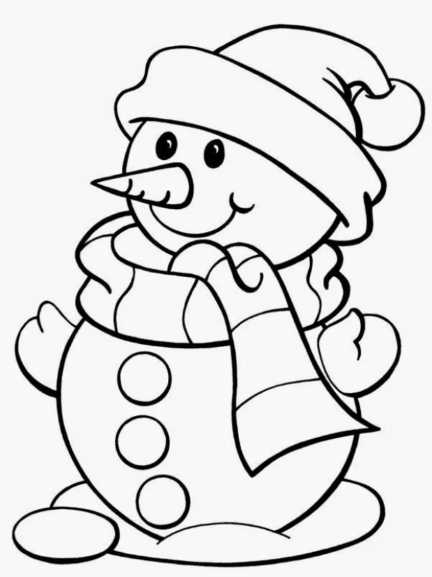 Printable Snowman Coloring Pages