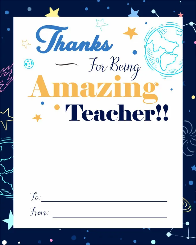 Printable Teacher Appreciation Gift Card Holders
