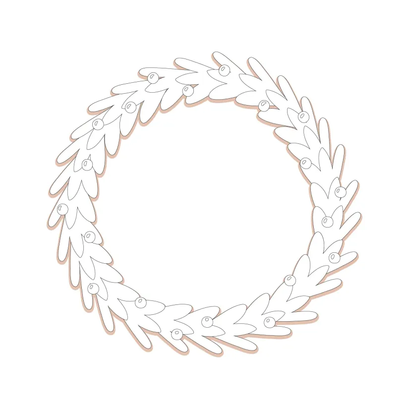 Printable Template For Wooden Wreaths