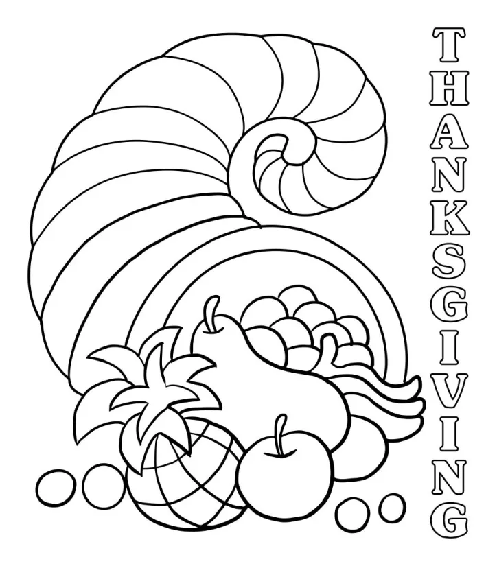 Printable Thanksgiving Coloring Pages