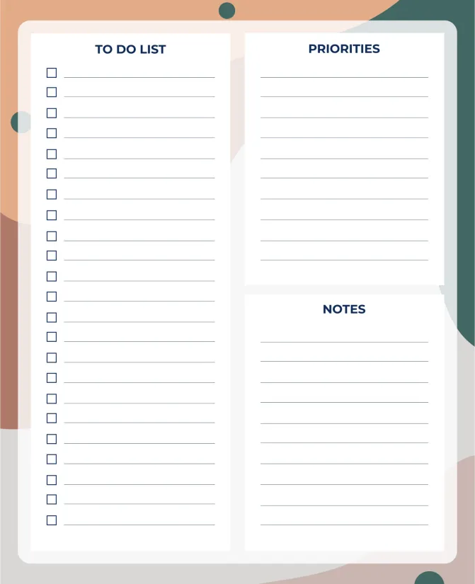 Printable To Do List