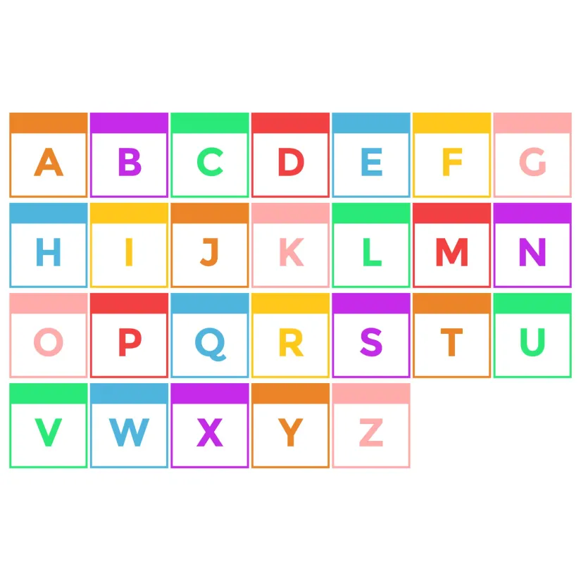 Printable Uppercase Alphabet Flashcards