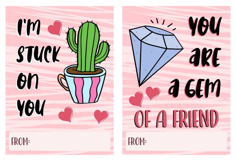 Printable Valentine Cards For Kids Fun DIY