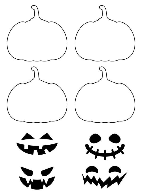 Pumpkin Cutouts Printable Free