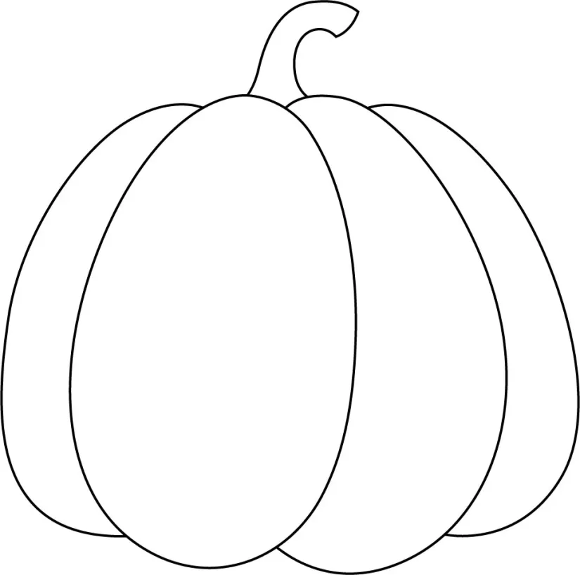 Pumpkin Outline Template