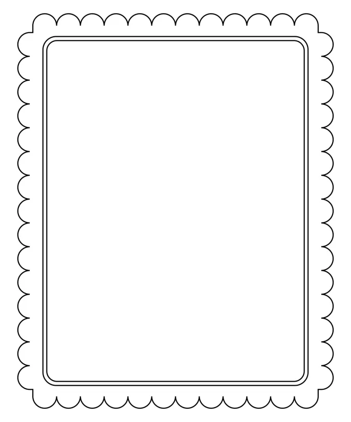 Scallop Edge Border Template