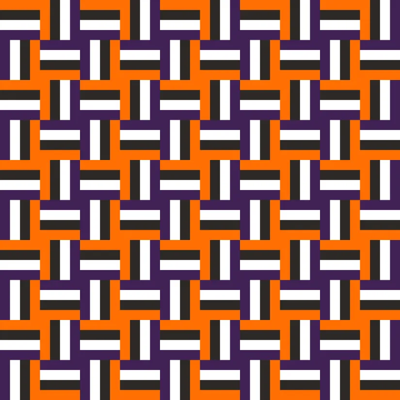 Seamless Pattern In Halloween Traditional Colors Chevron Bright