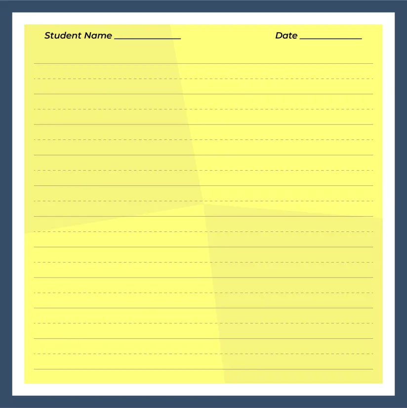 Second Grade Writing Paper Template