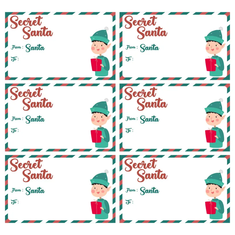 Secret Santa Planner Template