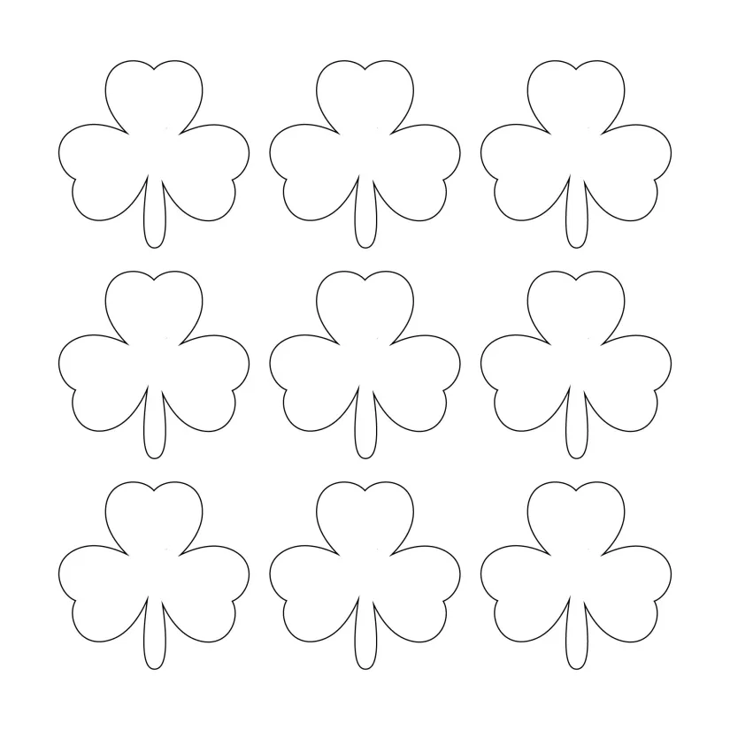 Shamrock Cut Out Pattern