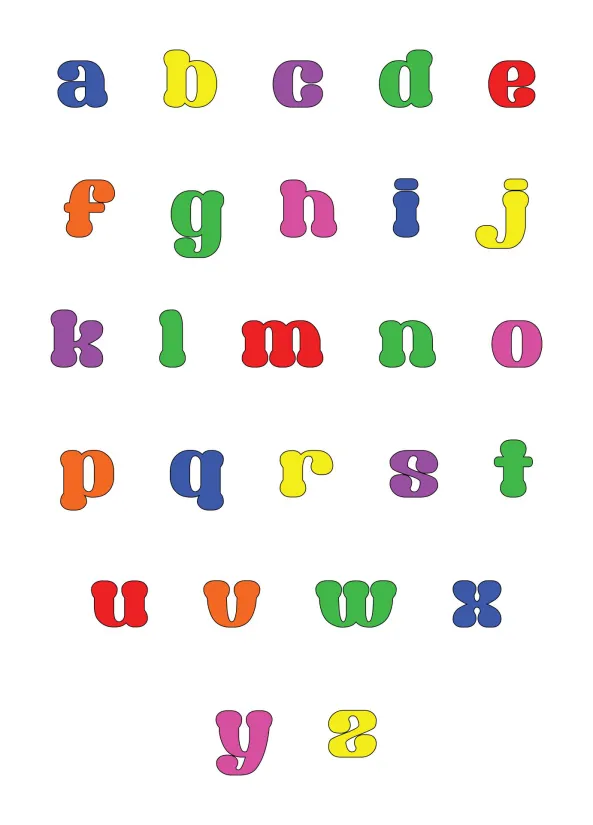 Small Alphabet Letters Printable