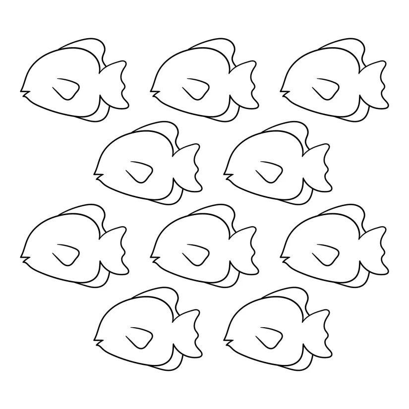 Small Fish Pattern Printable