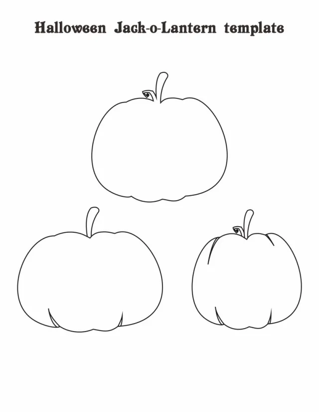 Small Halloween Pumpkin Templates