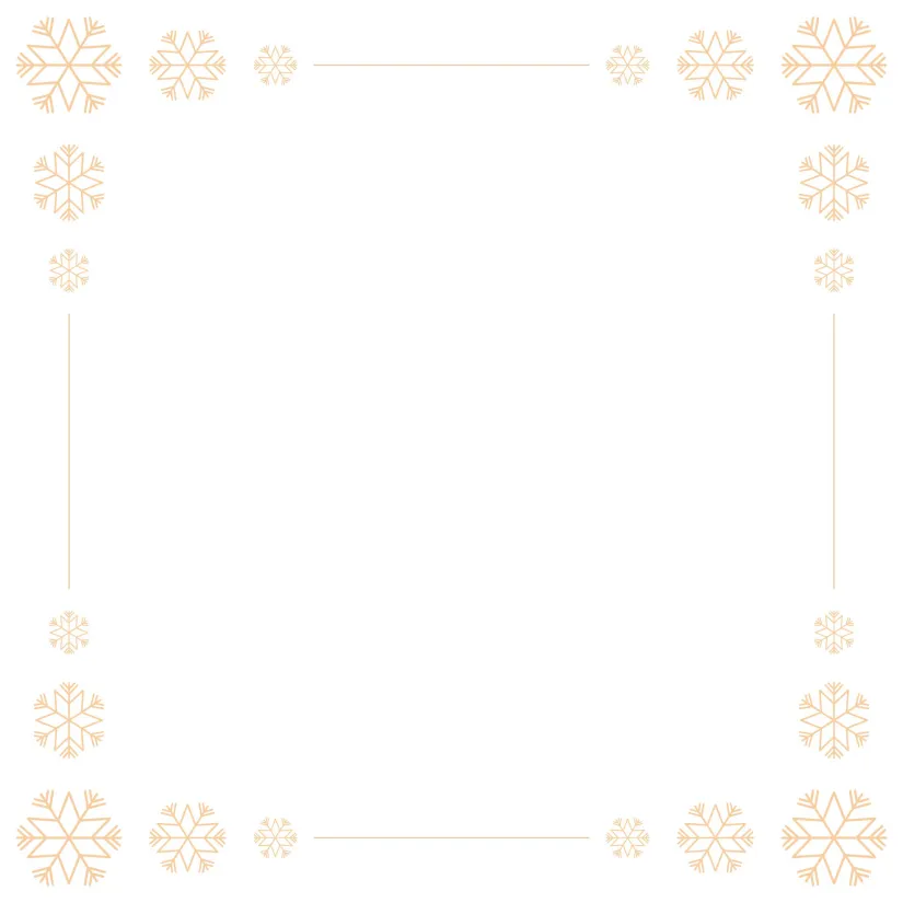 Snowflake Lined Writing Paper
