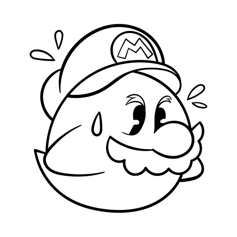 Super Mario Boo Coloring Pages