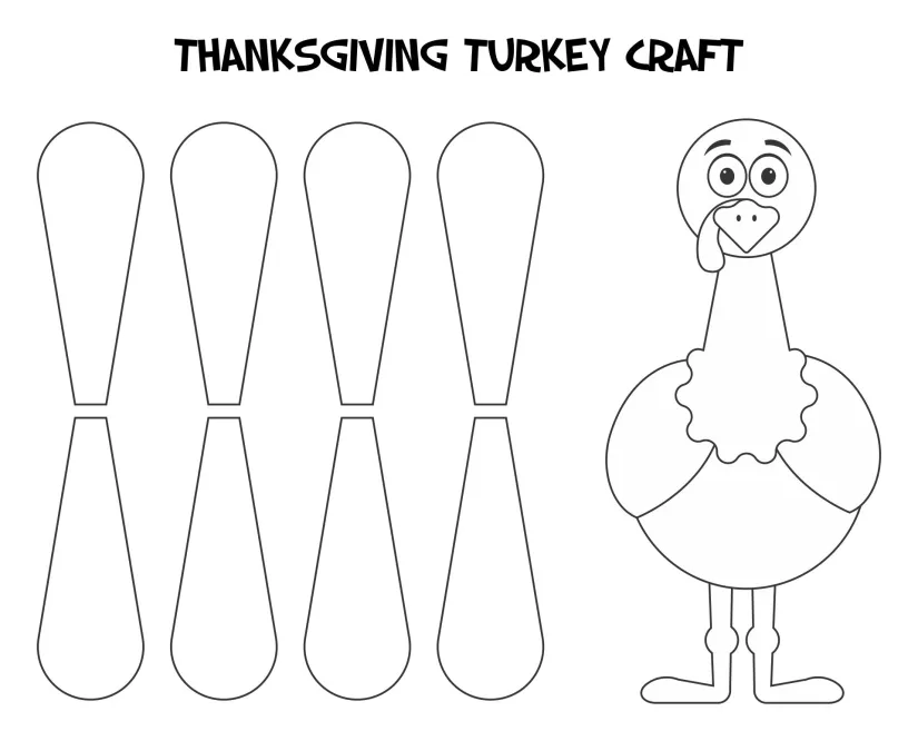 Thanksgiving Turkey Craft Templates