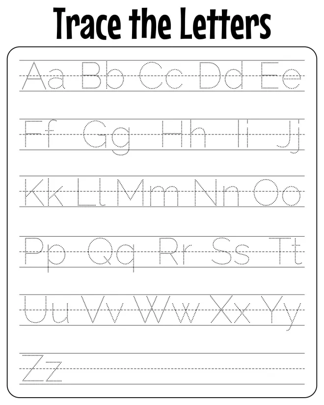 Traceable Alphabet Worksheets