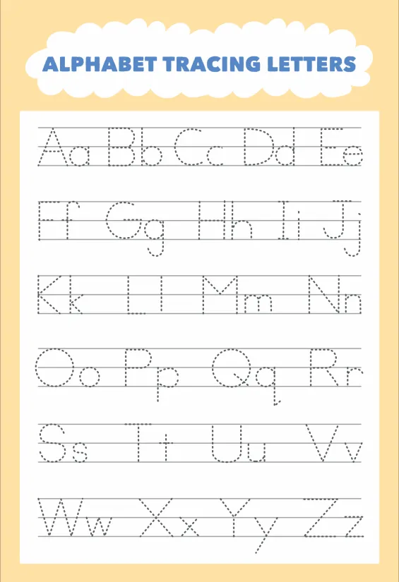 Tracing Letters Worksheets Printable