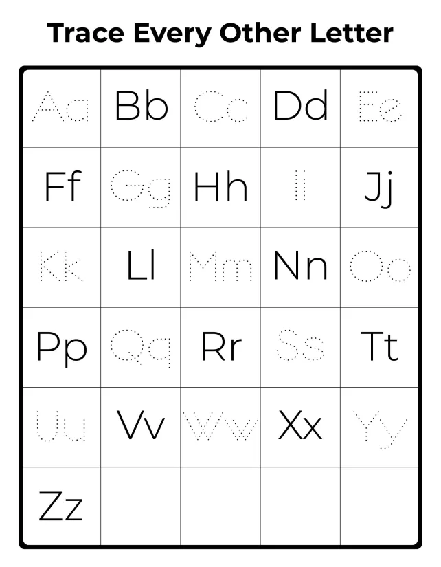 Upper and Lowercase Alphabet Printable