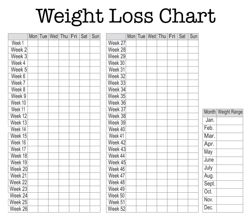 Weight Loss Journal Printable