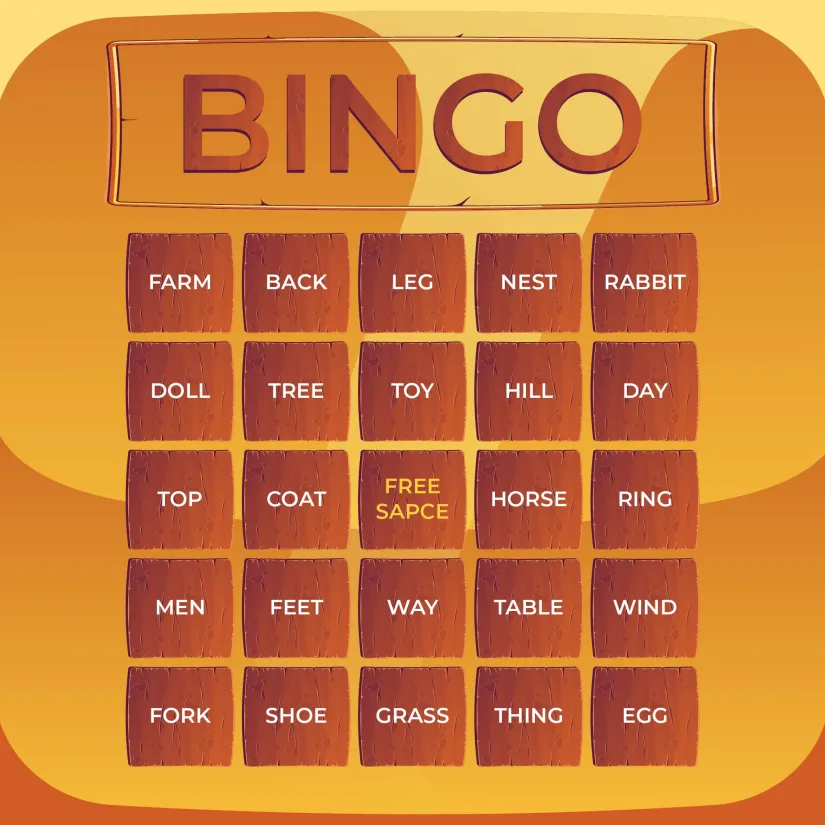 Word Bingo Cards