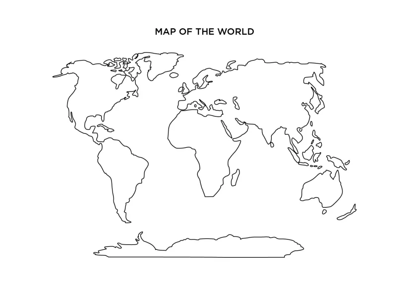 World Map Blank Template