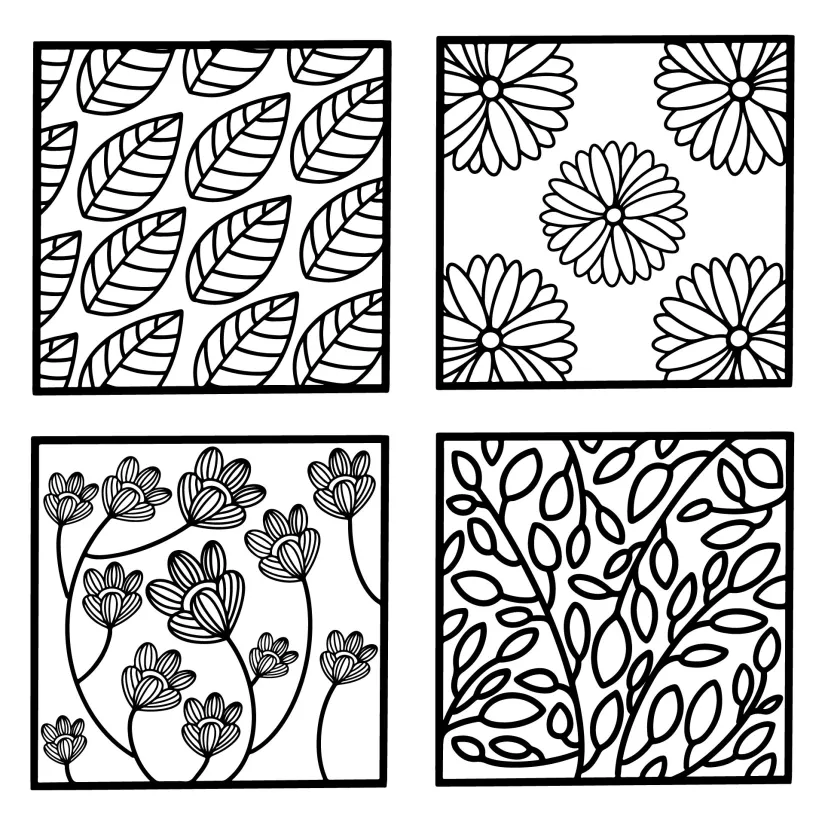 Zentangle Pattern Sheets Printable