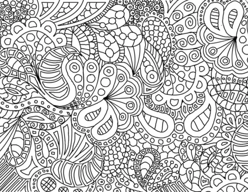 Zentangle Patterns Printable Coloring Pages